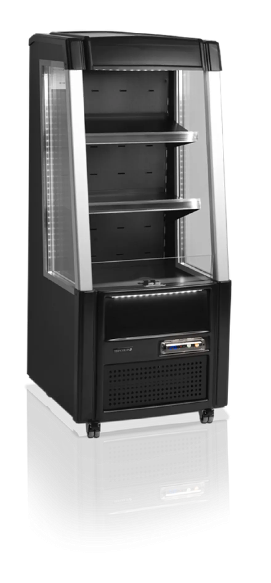 Tefcold Standkühlvitrine ODC60BLACK offen schwarz