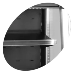 Tefcold Standkühlvitrine ODC90BLACK offen schwarz