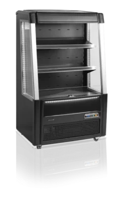 Tefcold Standkühlvitrine ODC90BLACK offen schwarz