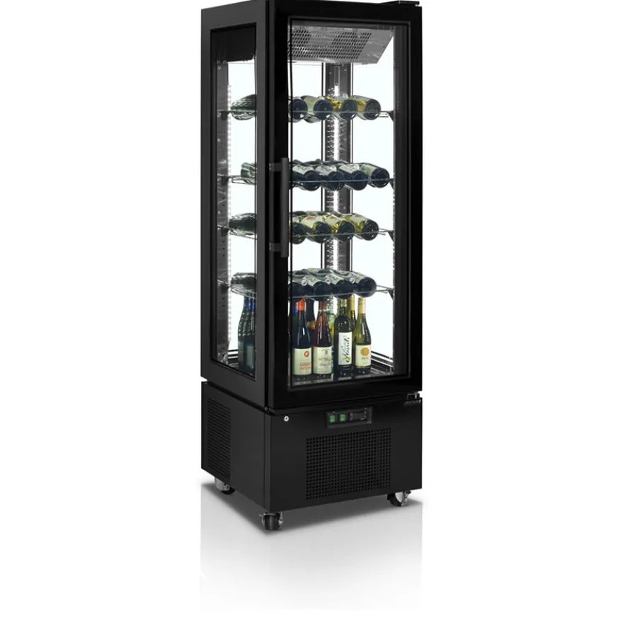 Tefcold Standkühlvitrine UPD400-C schwarz