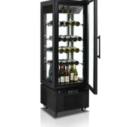 Tefcold Standkühlvitrine UPD400-C schwarz