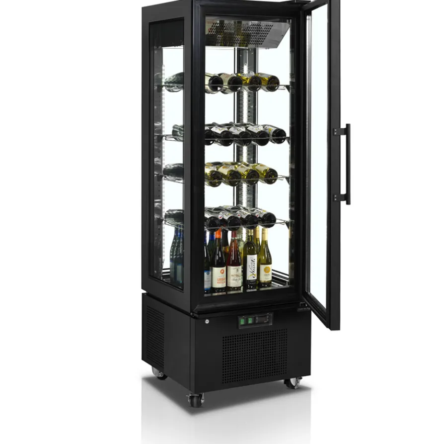 Tefcold Standkühlvitrine UPD400-C schwarz
