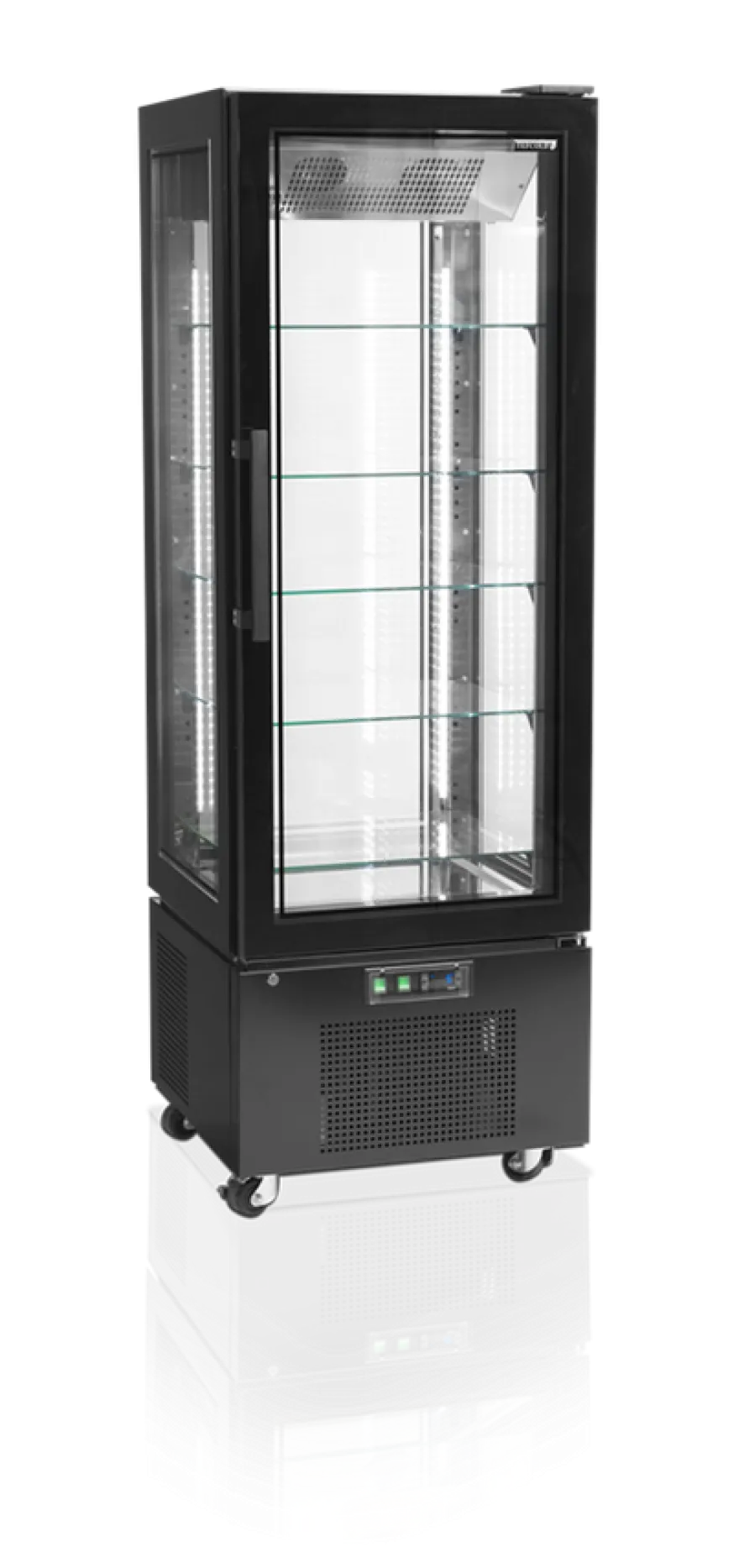 Tefcold Standkühlvitrine UPD400-C schwarz