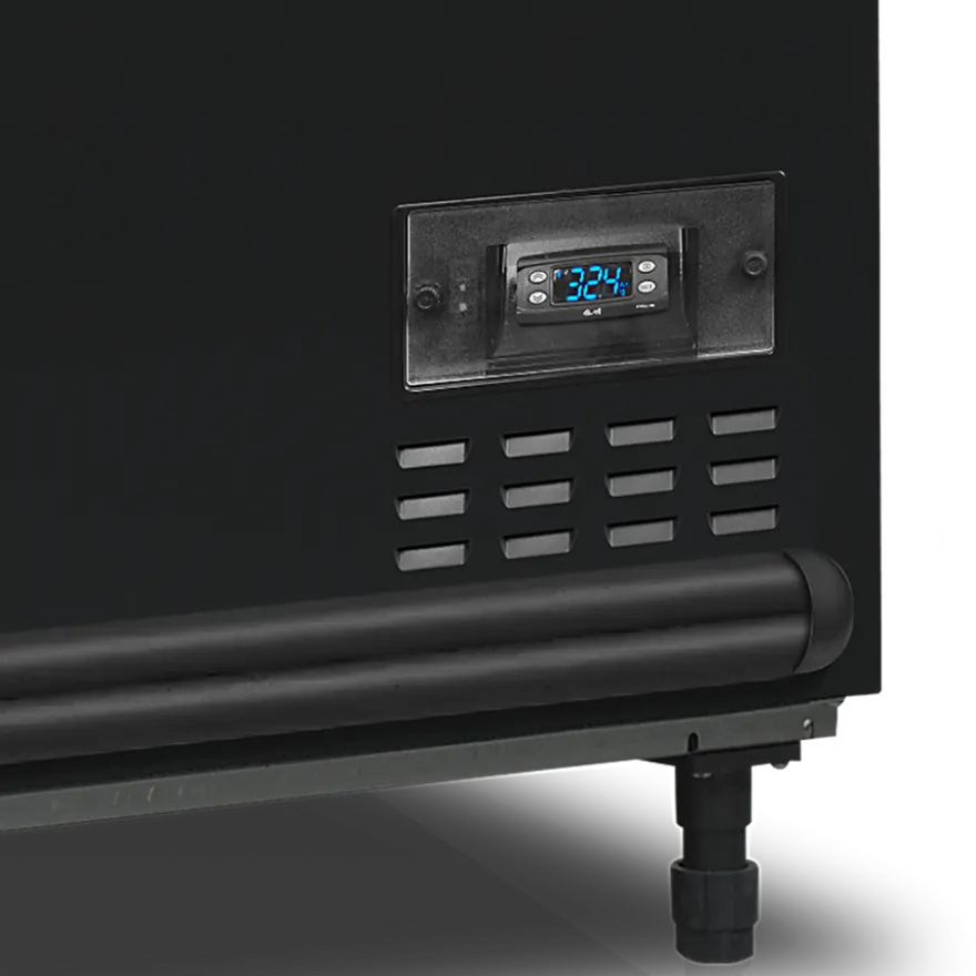 Tefcold Supermarkt-Kühler/Gefriertruhe SFI210B-CF VS, schwarz