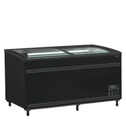 Tefcold Supermarkt-Kühler/Gefriertruhe SFI145B-CF VS, schwarz