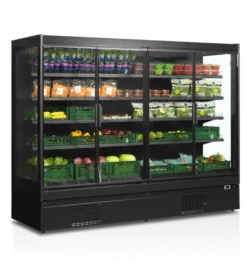 Tefcold Supermarkt Wandkühlregal Multideck EXTRA2500CD schwarz