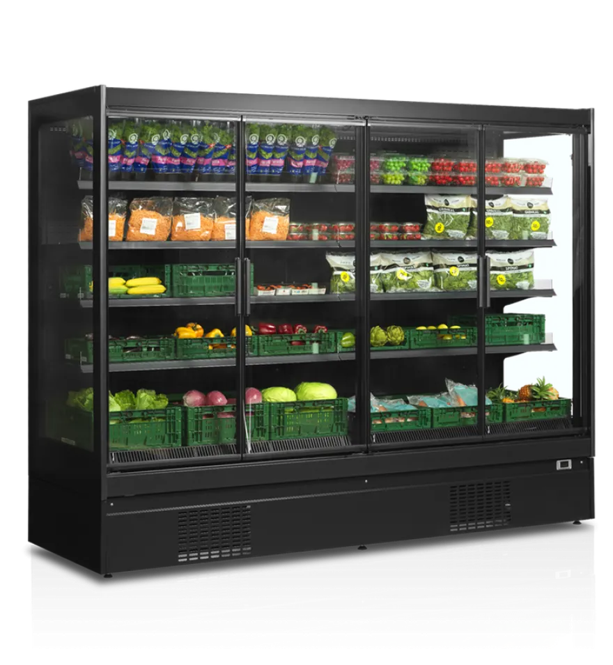 Tefcold Supermarkt Wandkühlregal Multideck EXTRA2500CD schwarz