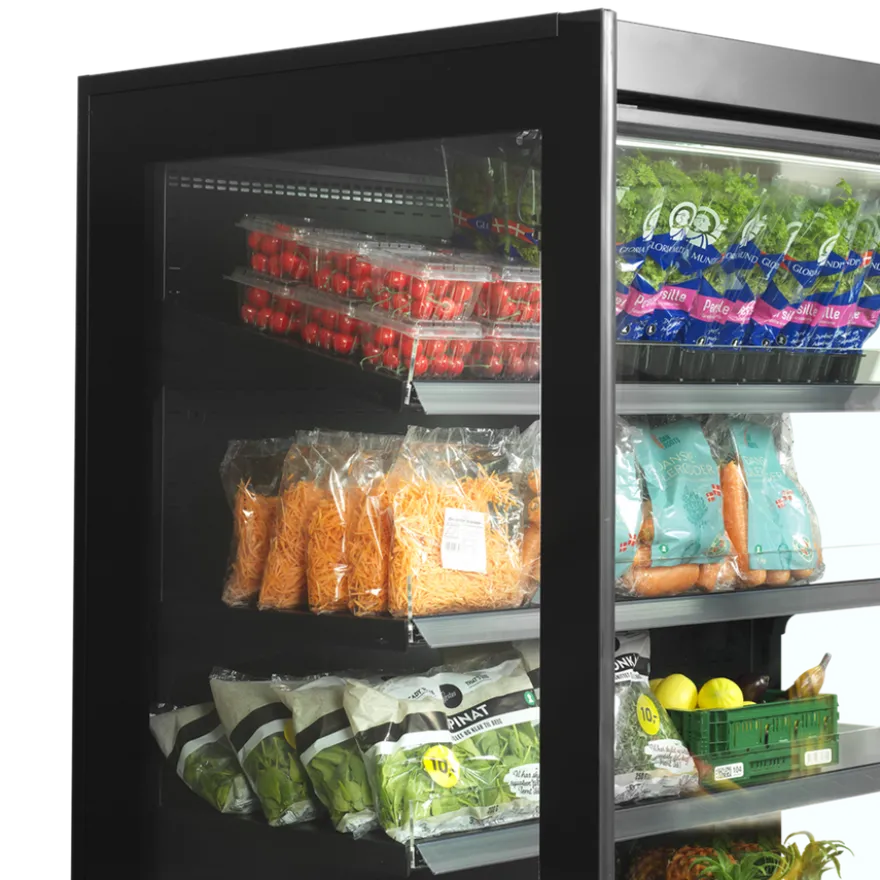Tefcold Supermarkt Wandkühlregal Multideck EXTRA2500CD schwarz