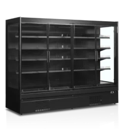 Tefcold Supermarkt Wandkühlregal Multideck EXTRA2500CD schwarz