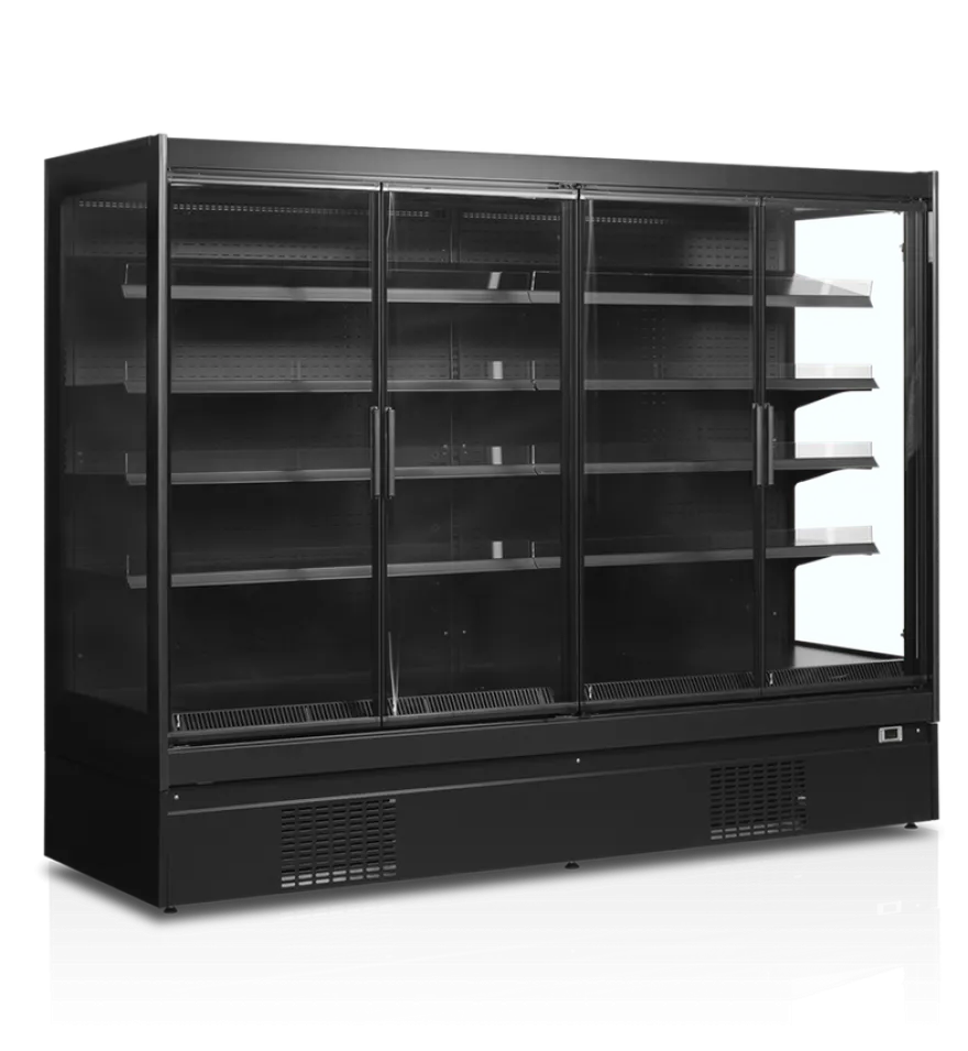 Tefcold Supermarkt Wandkühlregal Multideck EXTRA2500CD schwarz