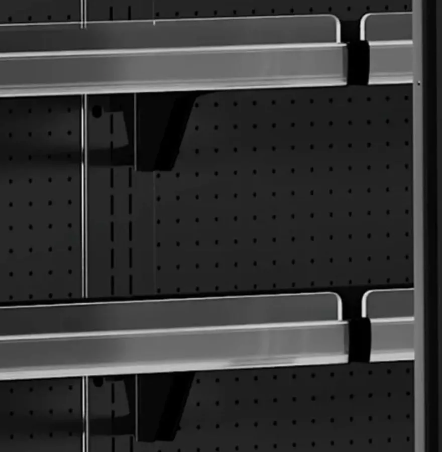 Tefcold Supermarkt Wandkühlregal Multideck MDCA2500HB schwarz, 2580 mm