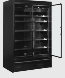 Tefcold Supermarkt Wandkühlregal Multideck MDCA1250HB schwarz, 1330 mm