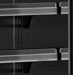 Tefcold Supermarkt Wandkühlregal Multideck MDCA1250HB schwarz, 1330 mm