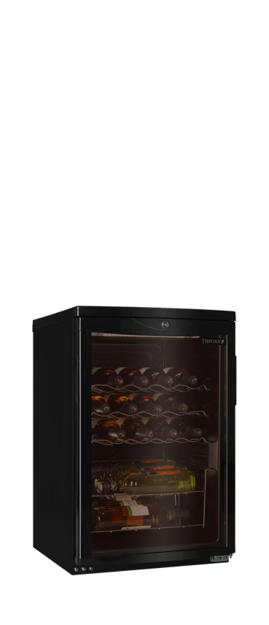 Tefcold Unterbau Weinkühlschrank SC85 BLACK, 1 Temperaturzone