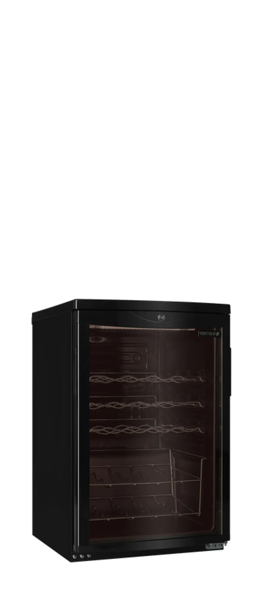 Tefcold Unterbau Weinkühlschrank SC85 BLACK, 1 Temperaturzone