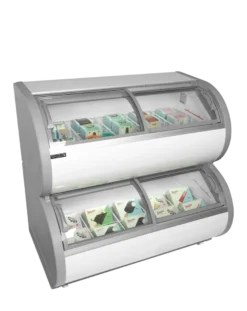 Tefcold Zweietagige Gefriervitrine TD500