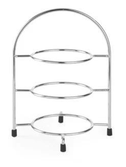 Teller-Etagere, Chromstahl, 29x20x44cm