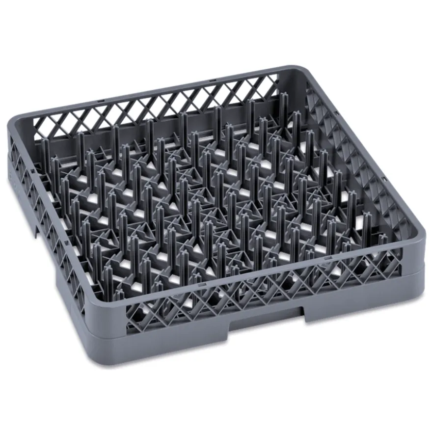 Tellerkorb Dish Rack 98, mit 64 Fingern, 50 x 50 x 10 cm, Polypropylen