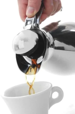 Thermoskanne 0,6L - doppelwandige Edelstahlausführung