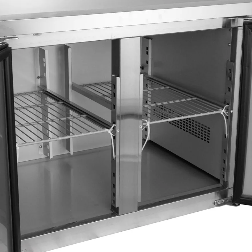 Tiefkühltisch ECO 2/0 mit Aufkantung - GN 1/1