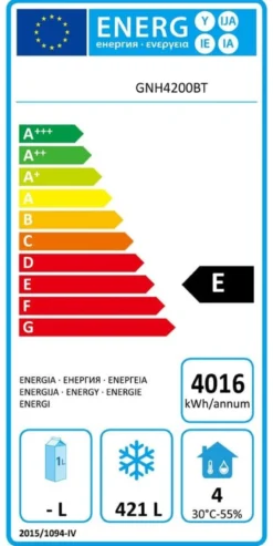Tiefkühltisch ECO 4/0 mit Aufkantung - GN 1/1