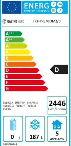Tiefkühltisch Premium 2/0 mit Aufkantung