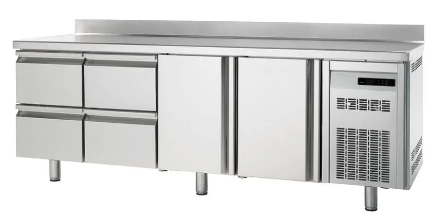 Tiefkühltisch Premium 2/4 mit Aufkantung