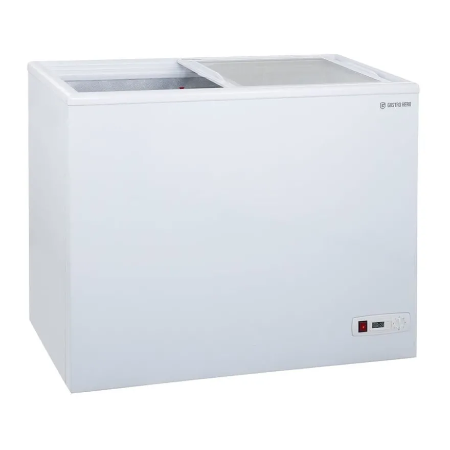 Tiefkühltruhe ECO 200 mit Glasschiebedeckel