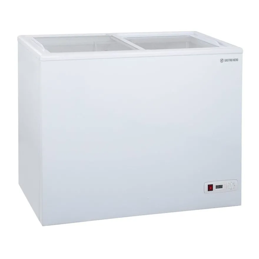 Tiefkühltruhe ECO 200 mit Glasschiebedeckel