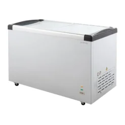 Tiefkühltruhe ECO 450 mit Glasschiebedeckel, 4 Rollen