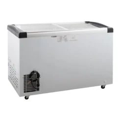 Tiefkühltruhe ECO 450 mit Glasschiebedeckel, 4 Rollen