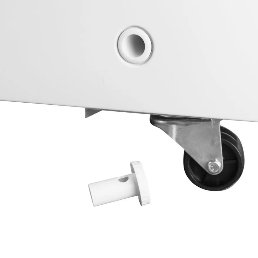 Tiefkühltruhe ECO 350 mit Glasschiebedeckel, 4 Rollen
