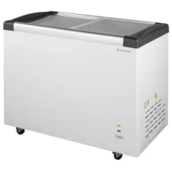 Tiefkühltruhe ECO 350 mit Glasschiebedeckel, 4 Rollen