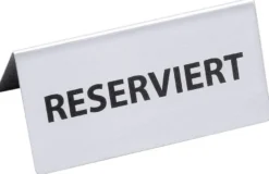 Tischschild RESERVIERT,Breite 120 mm, Höhe 55 mm