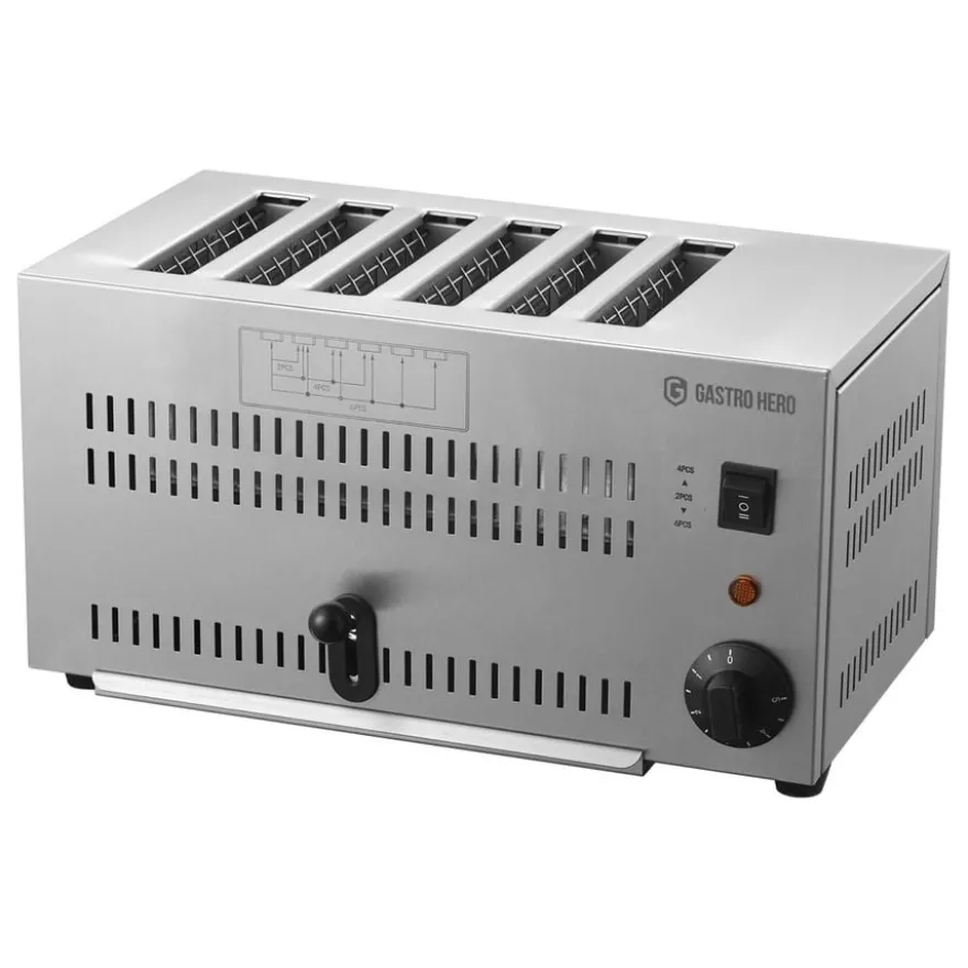 Toaster mit 6 Schlitzen