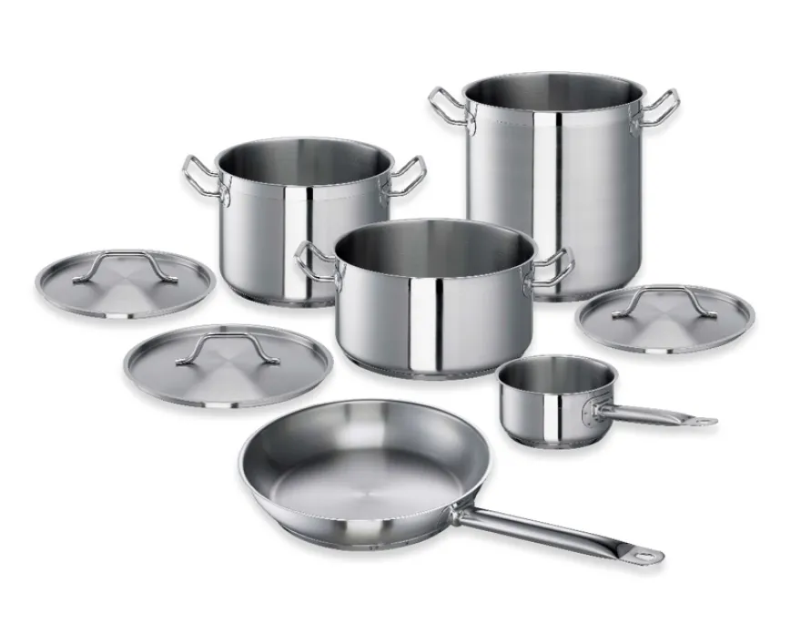 Topf- und Pfannen-Set Chef, Edelstahl, 8-tlg., inkl. Deckel