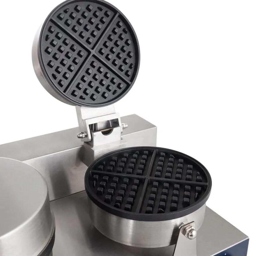 Waffeleisen rund, doppelt