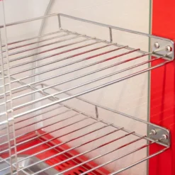 Warmhaltevitrine / Snackwärmer 660 mm, bis 85 °C, mit Beleuchtung