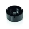 WAS Germany Aschenbecher aus Melamin - Durchmesser 10cm - schwarz