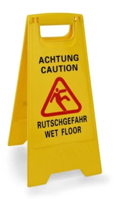 WAS Germany Aufsteller "Achtung Rutschgefahr" / "Caution Wet Floor"