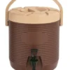 WAS Germany Getränke-Thermobehälter, rund, braun - 17 Liter