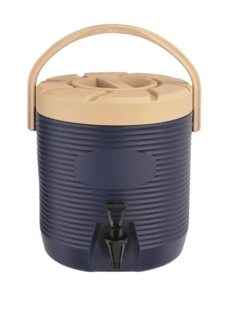 WAS Germany Getränke-Thermobehälter, rund, blau - 12 Liter