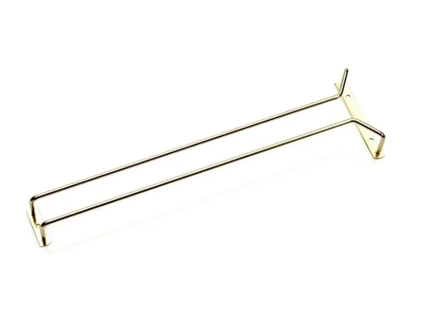 WAS Germany Gläserschiene 40 cm, vermessingt