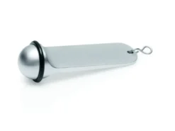 WAS Germany Schlüsselanhänger Simple Zinkguss 110 x 30 - Silber