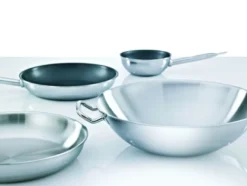 Wok-Pfanne Trigon, 3-Schicht-Material, mit Rundboden, 36cm, ca. 7,00 l Liter