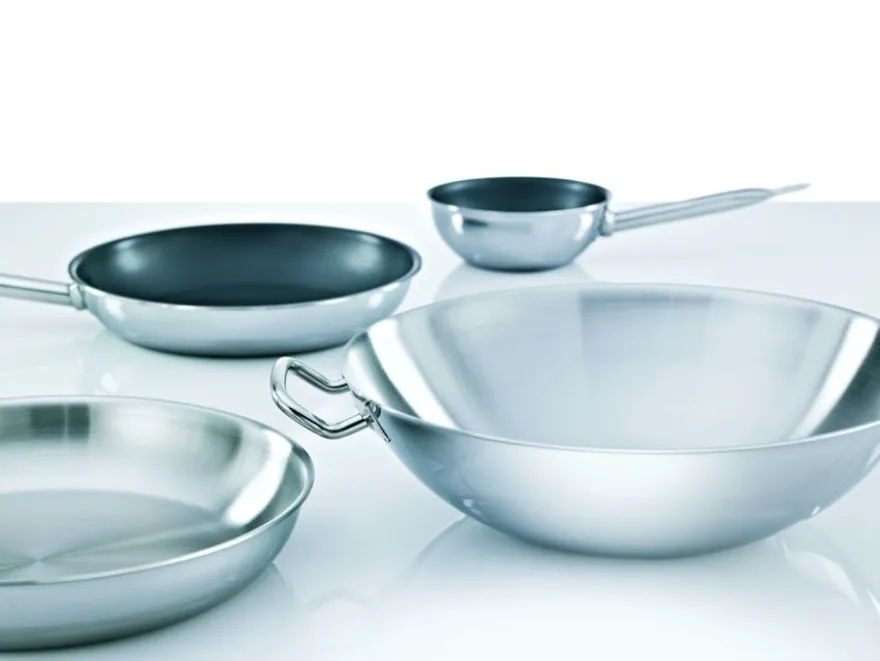 Wok-Pfanne Trigon, 3-Schicht-Material, mit Rundboden, 36cm, ca. 7,00 l Liter